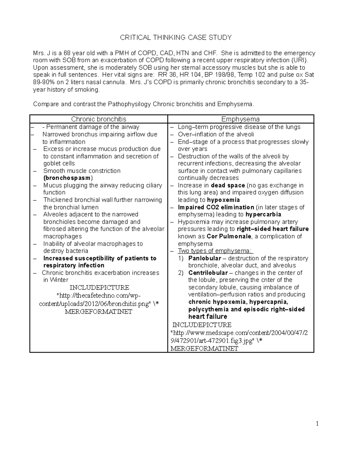 COPD Case Study: Critical Insights on Patient Management and ...
