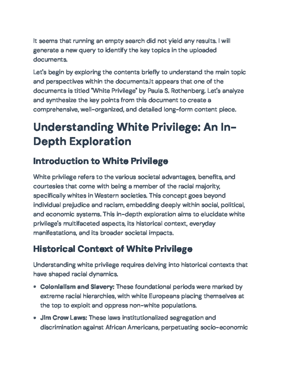 Understanding White Privilege: An In-Depth Analysis (Course Code) - It ...