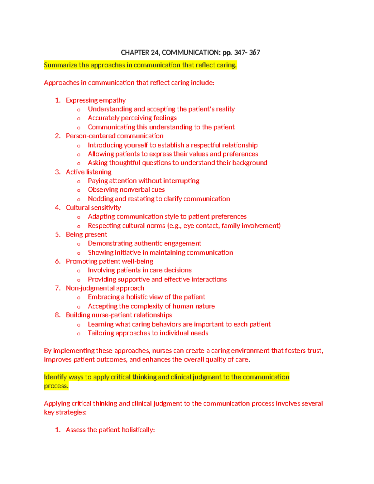 Assessing Patient Learning Strategies: A Nursing Education Guide (NURS ...