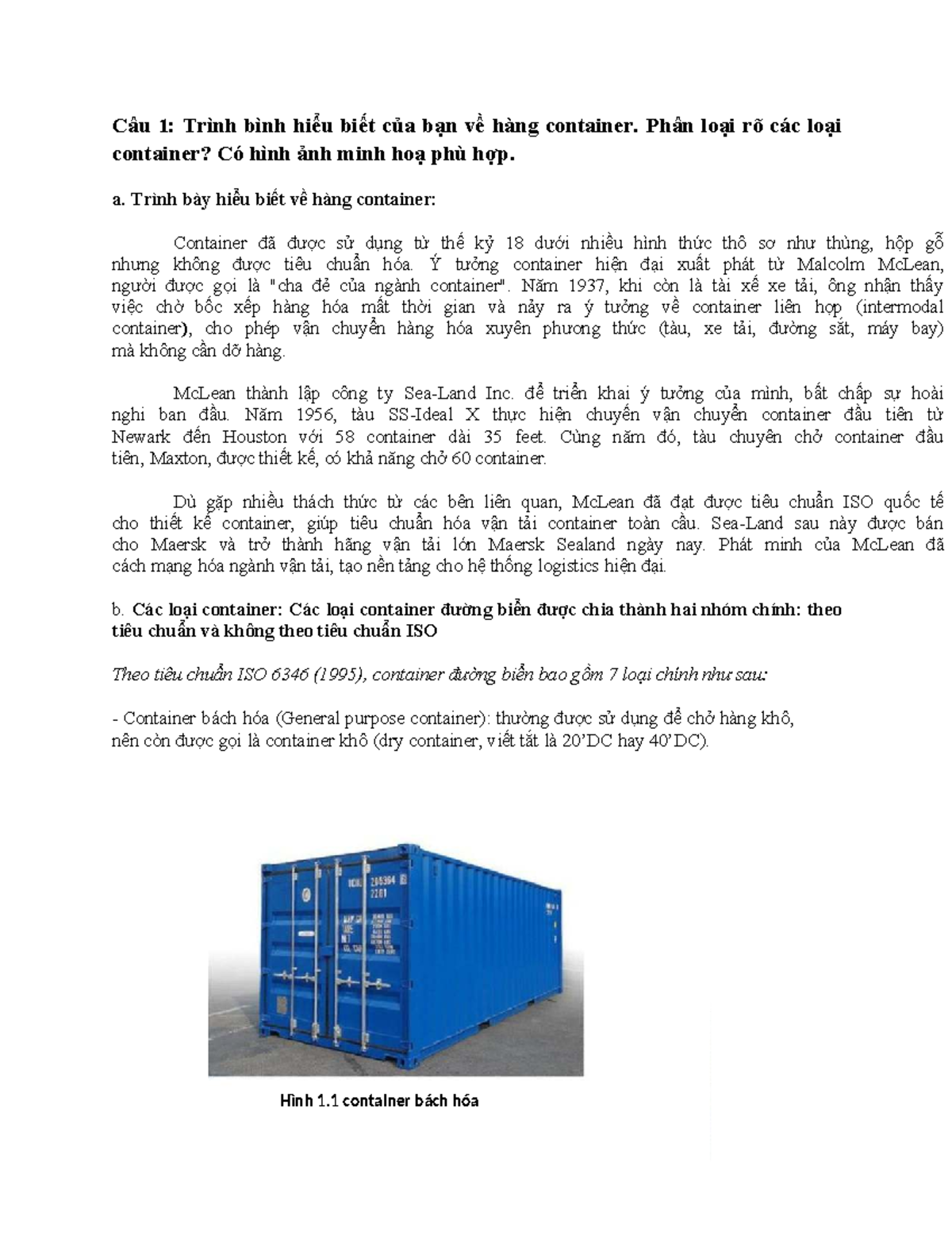 E4 - Container Shipping: Types, Identification, and Lashing Techniques ...