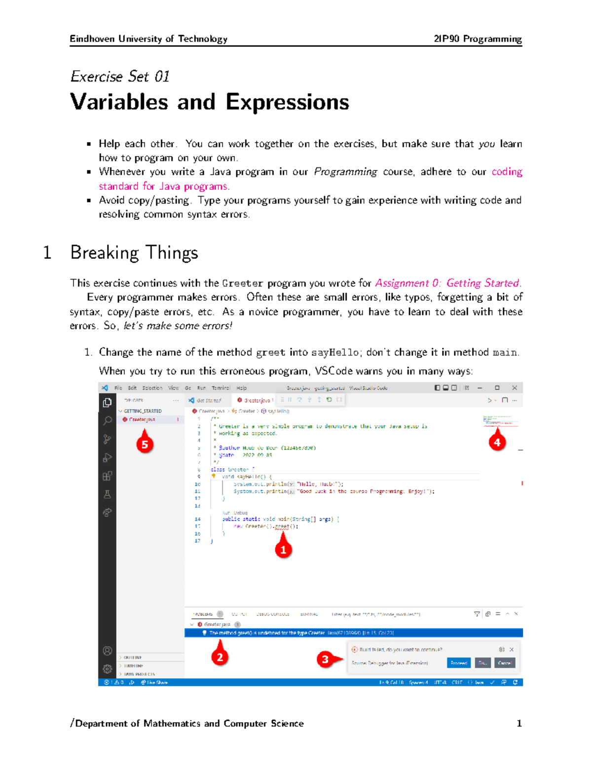 2IP90 - Exercise Set 01: Practical Java Programming Exercises - Studeersnel