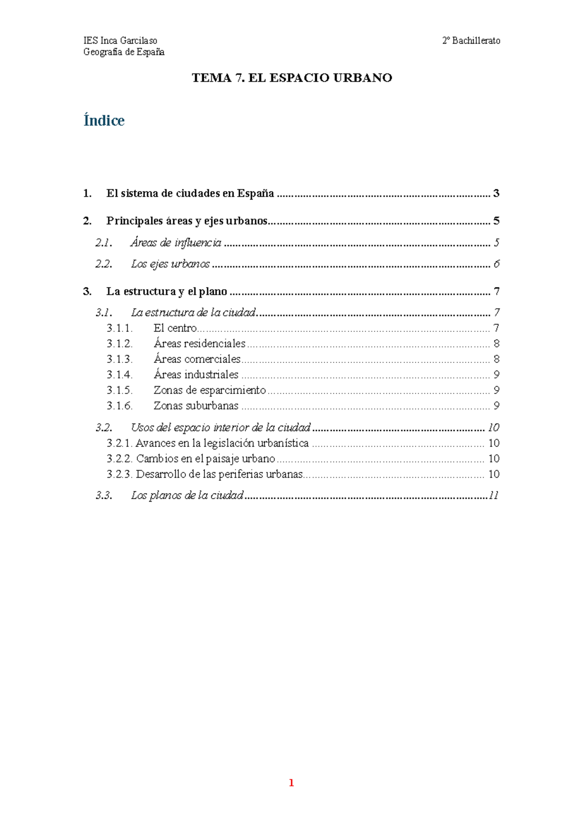 IES Inca Garcilaso Geografía de España 2º Bachillerato TEMA 7: El ...