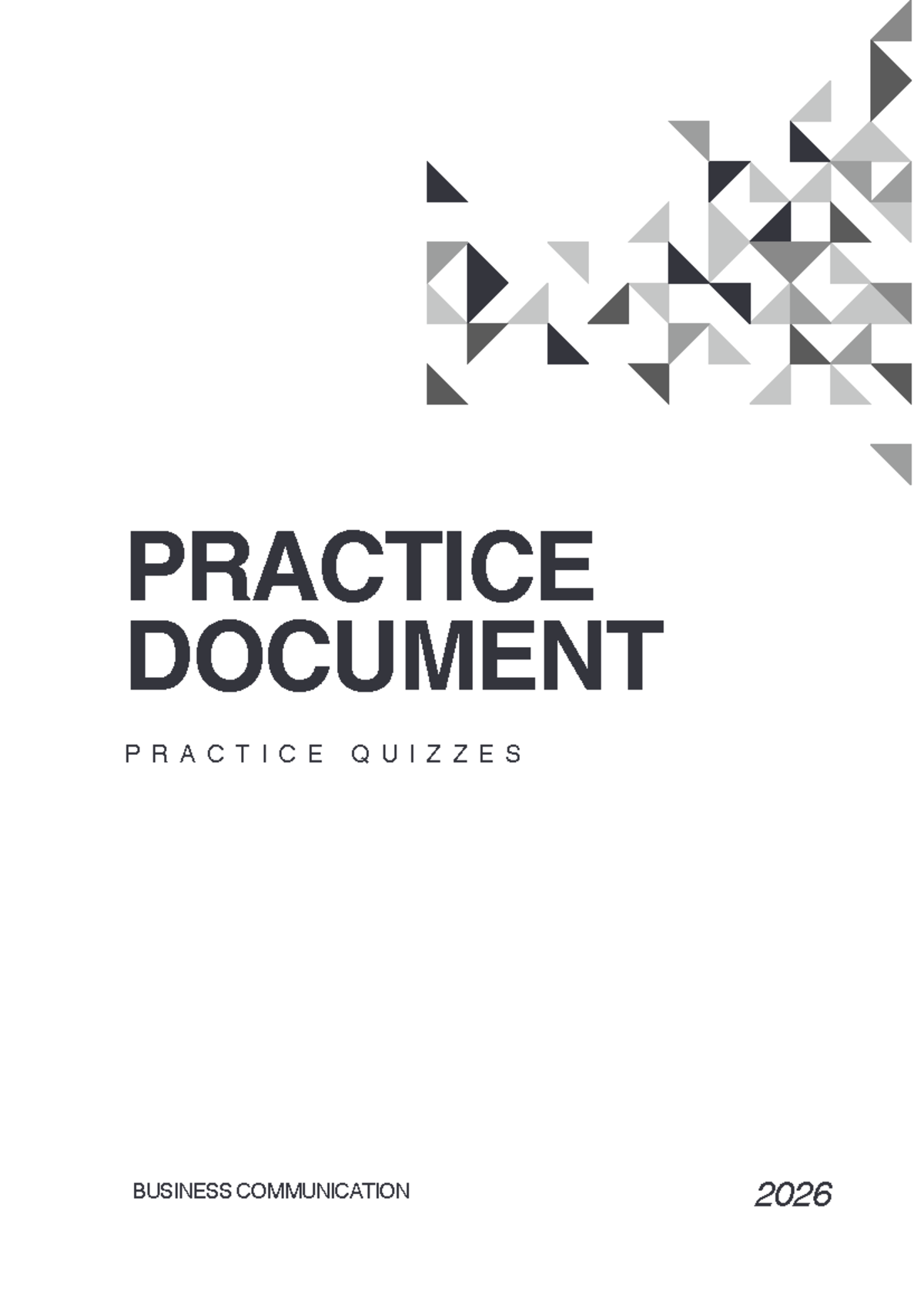 BCO 2026 Quiz 1: Insights on Professional Business Communication - Studocu