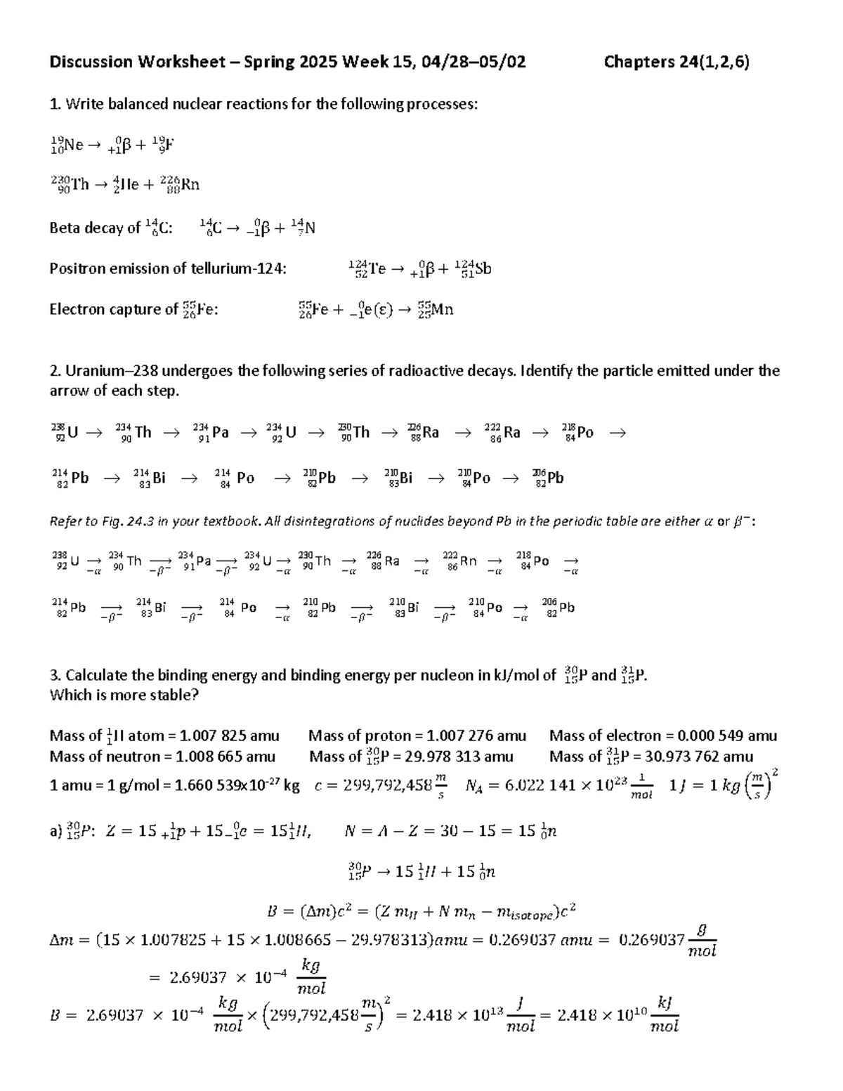 CHEM 124 Lecture Notes: Oxidation, Reduction, and Redox Reactions