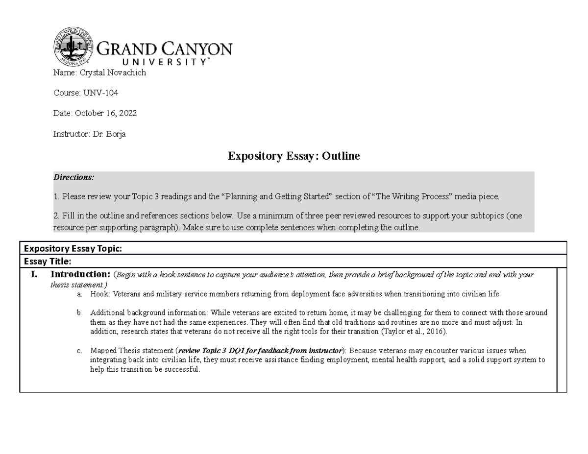 Expository Essay Outline - Deprecated API usage: The SVG back-end is no ...