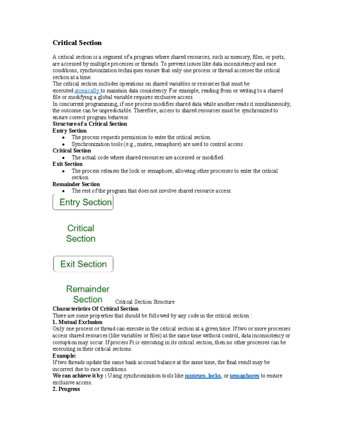 OS1 - Critical Section and Semaphore Management in Concurrent ...