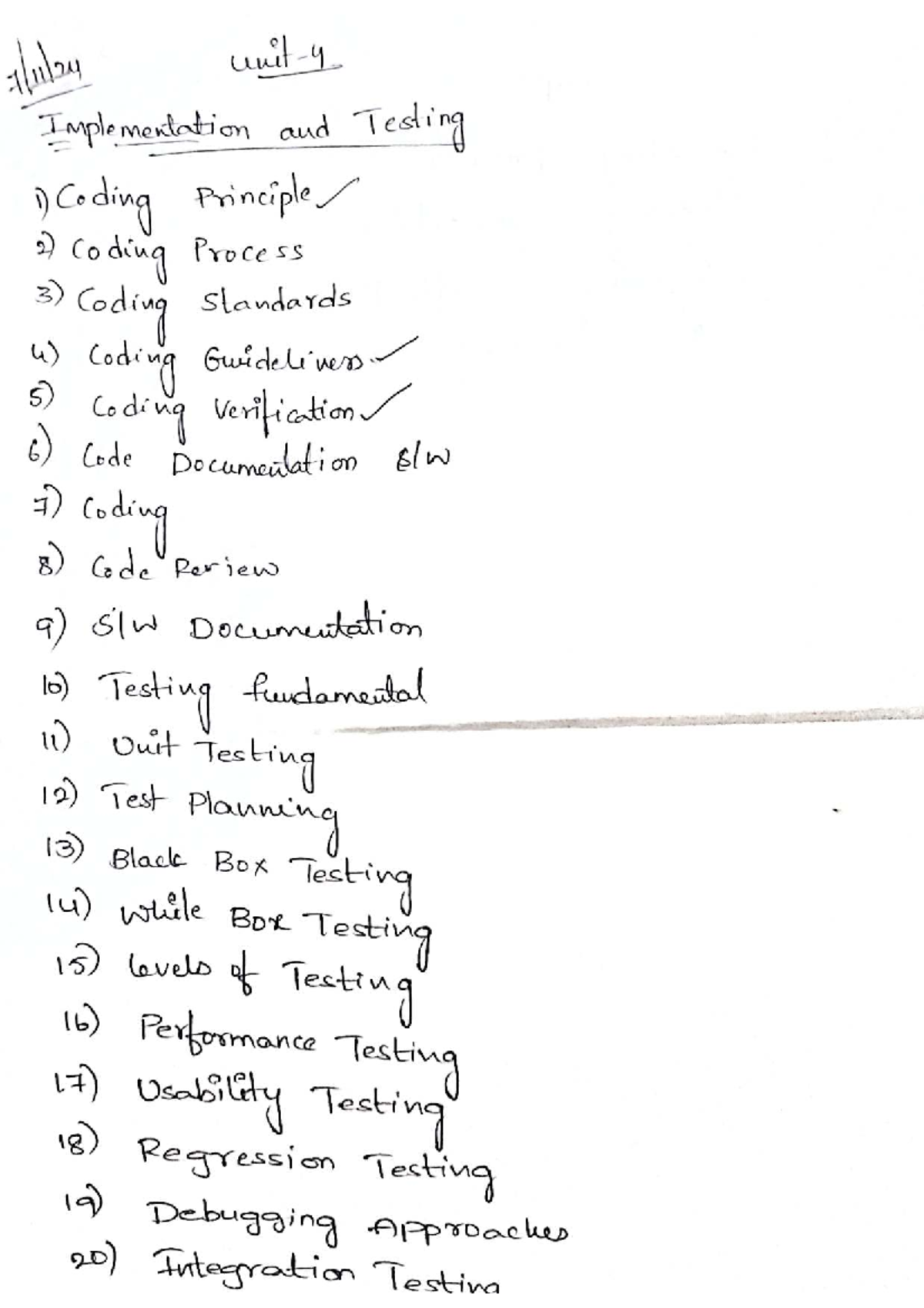 Unit 4 Implementation: Coding Principles, Standards, and Testing ...