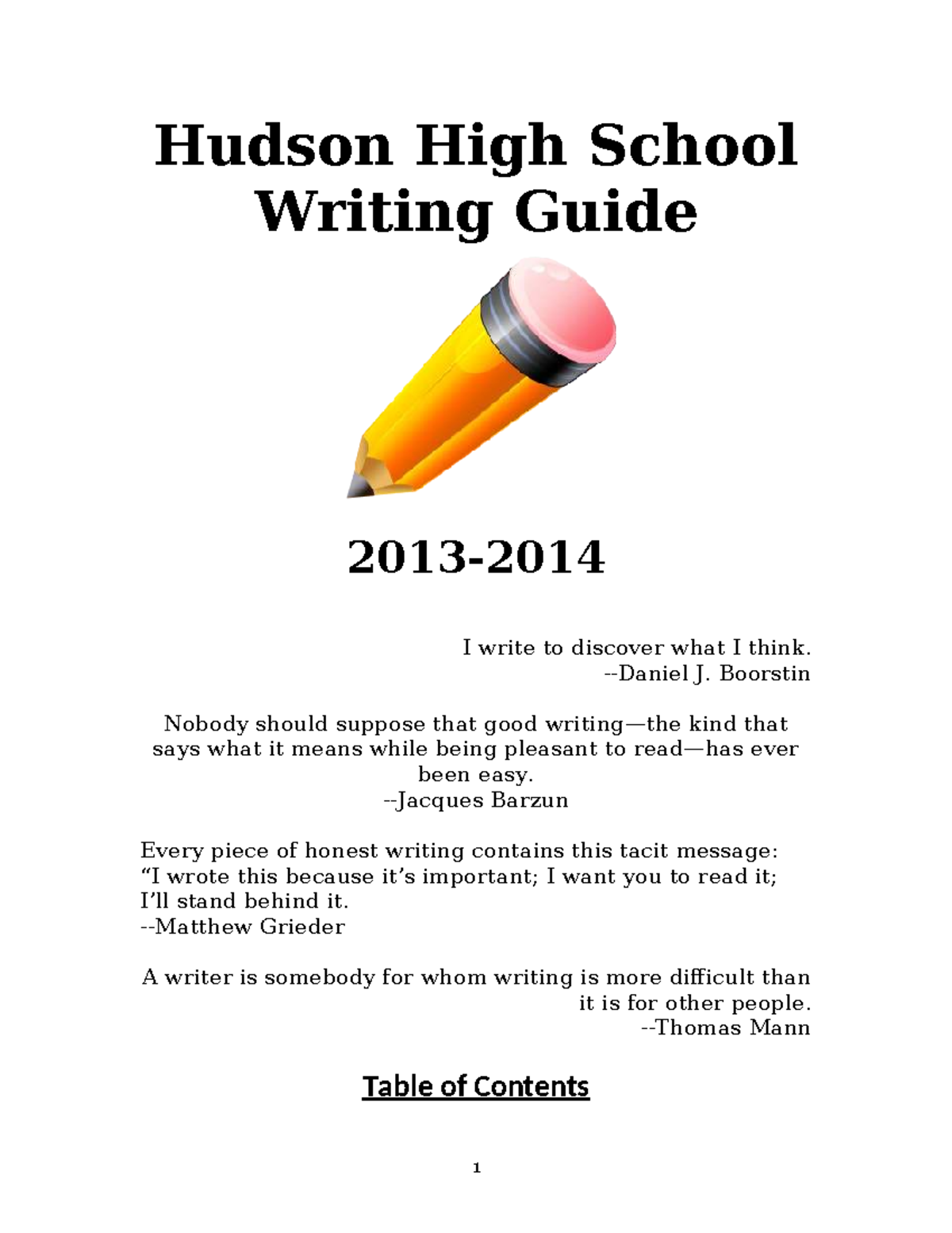 Hudson High School Essay Writing Guide: Tips and Techniques - Studocu