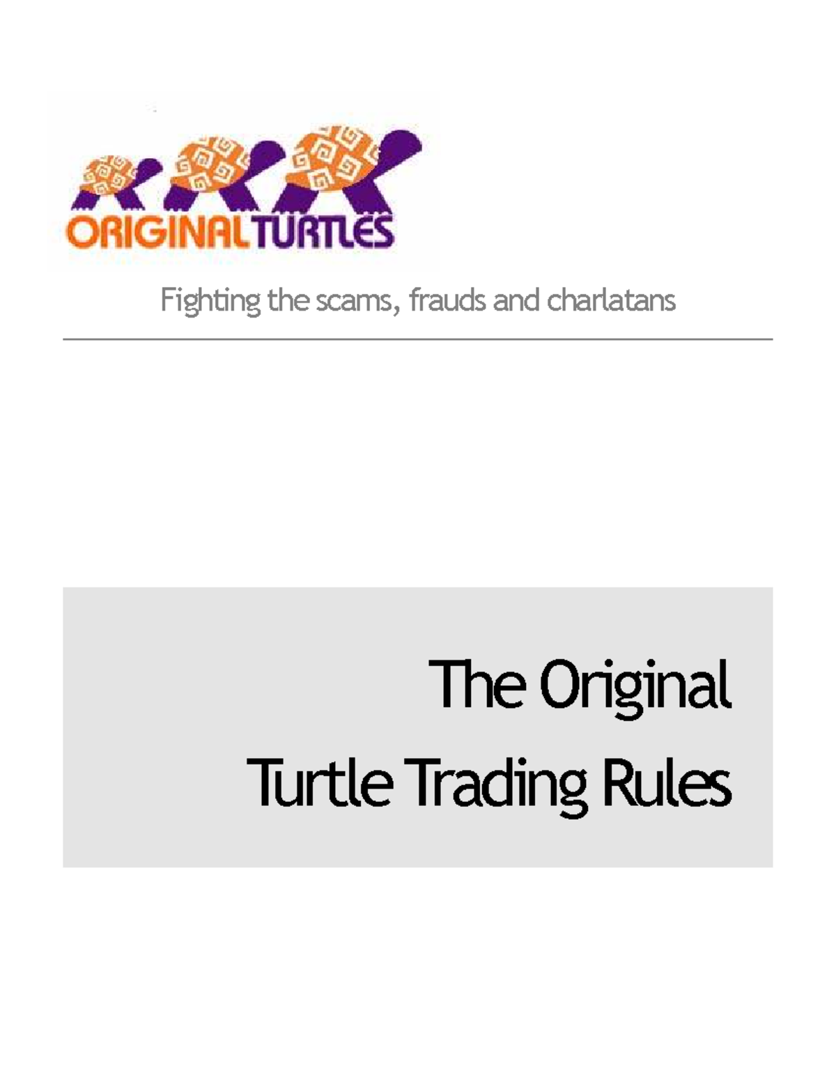 Turtle Trading Rules: Insights and Strategies for Success ...