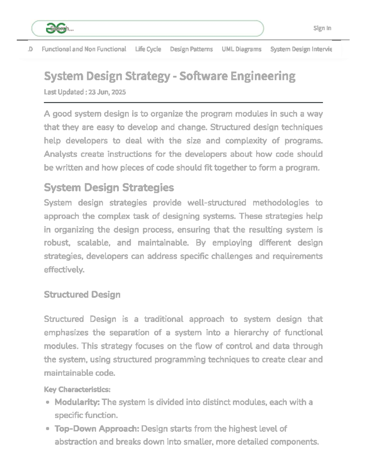 System Design Strategy - Software Engineering - Studocu