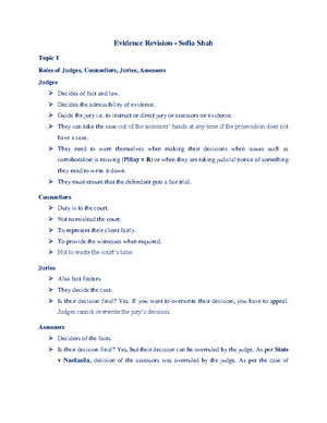 [Solved] state and explain the roles of the jury and assessors in a ...