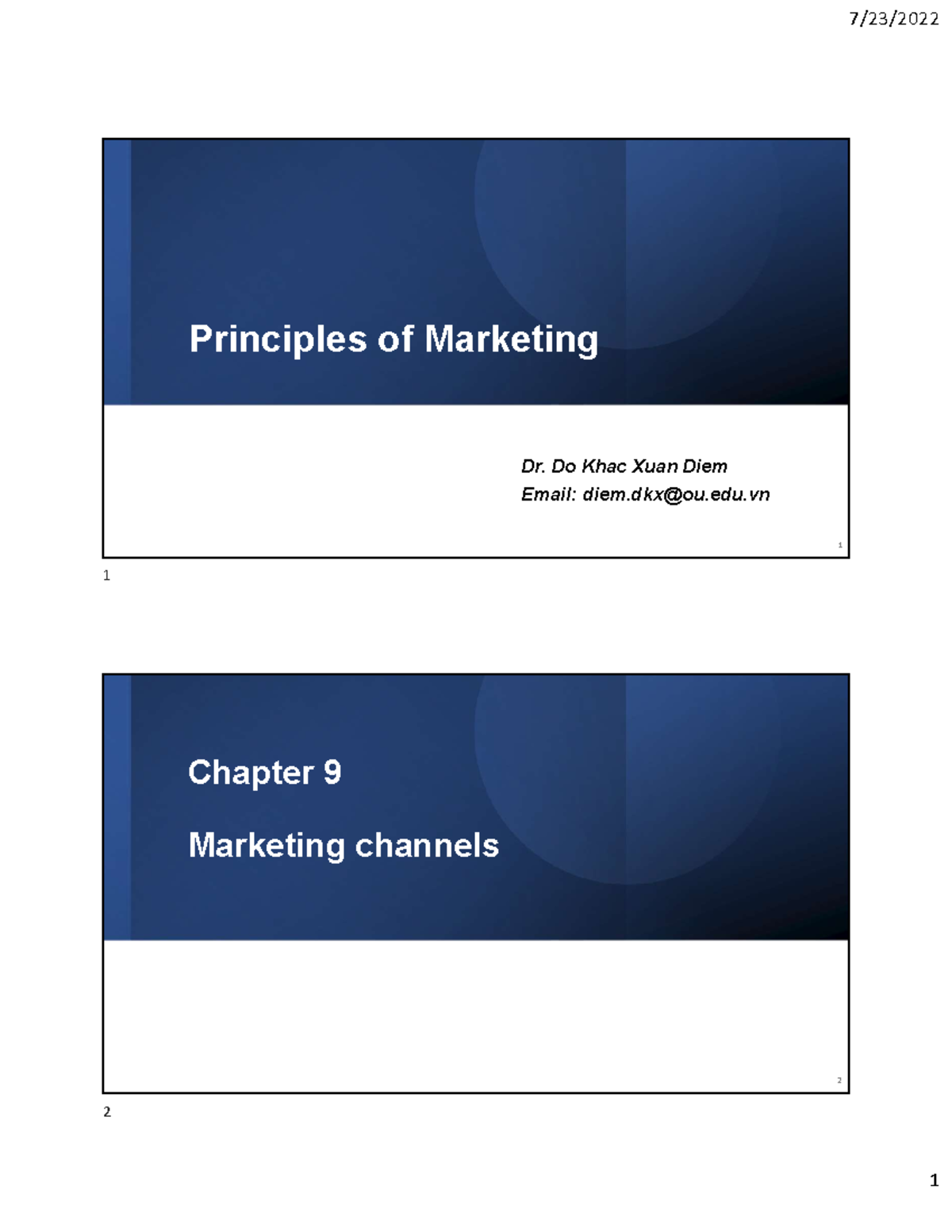 Chapter 9 - Value Creation through Marketing Channels (MKT 101) - Studocu