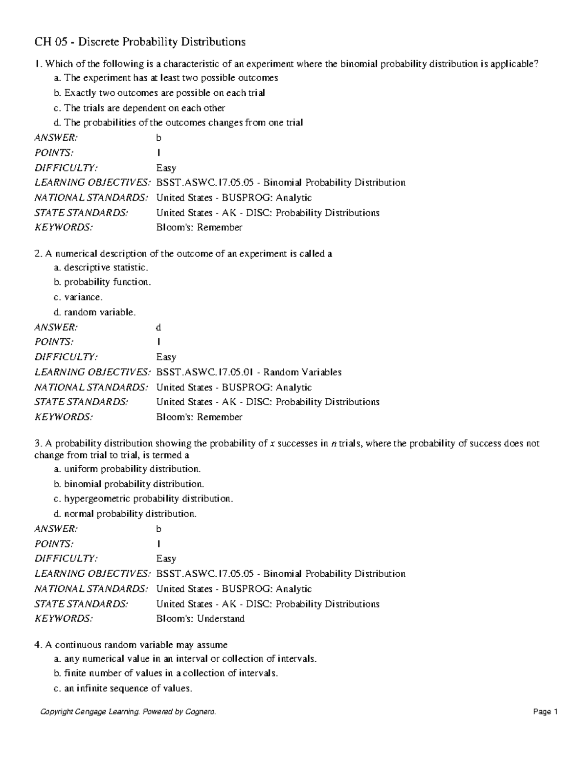 CH 05 Binomial Probability Distribution: Key Concepts and Examples ...