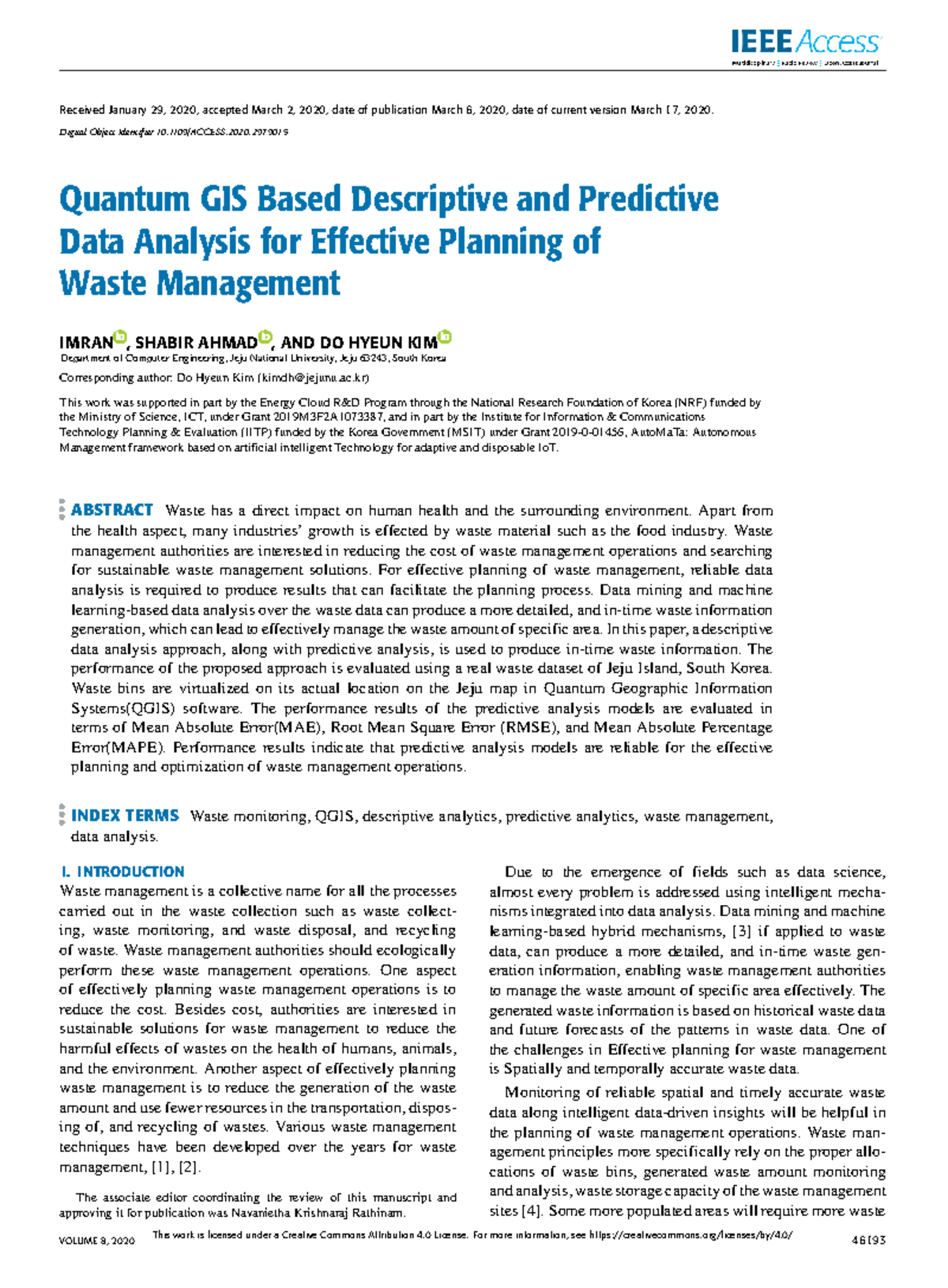 Quantum GIS (QGIS) Descriptive & Predictive Analysis for Waste Mgmt ...