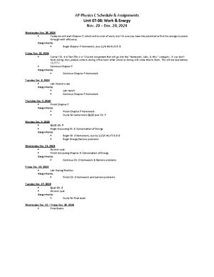 Study+Unit+04+ +Two Dimensional+Kinematics+ +24 - AP Physics C Schedule ...