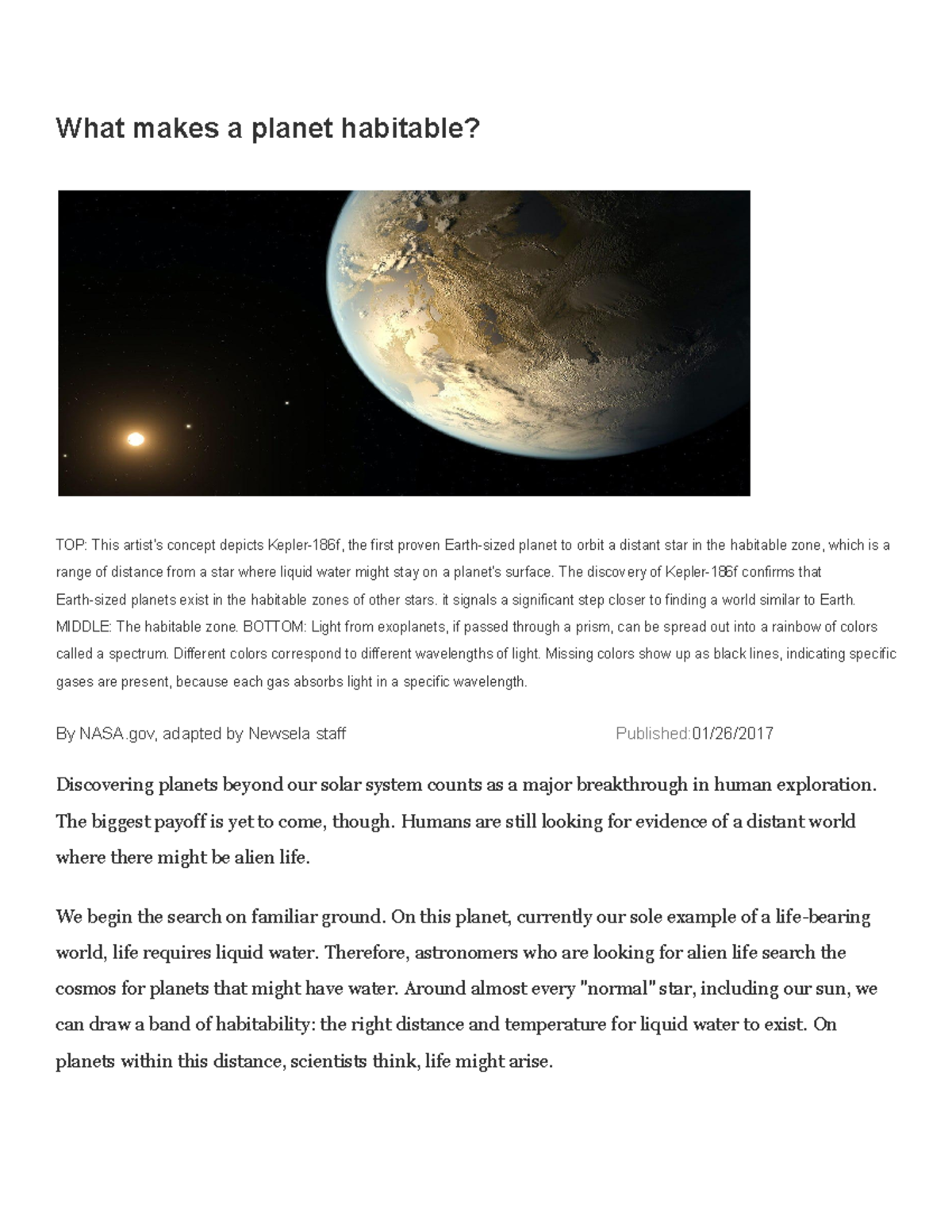 Habitable Planets: Key Factors for Life Beyond Earth (Science Notebooks ...