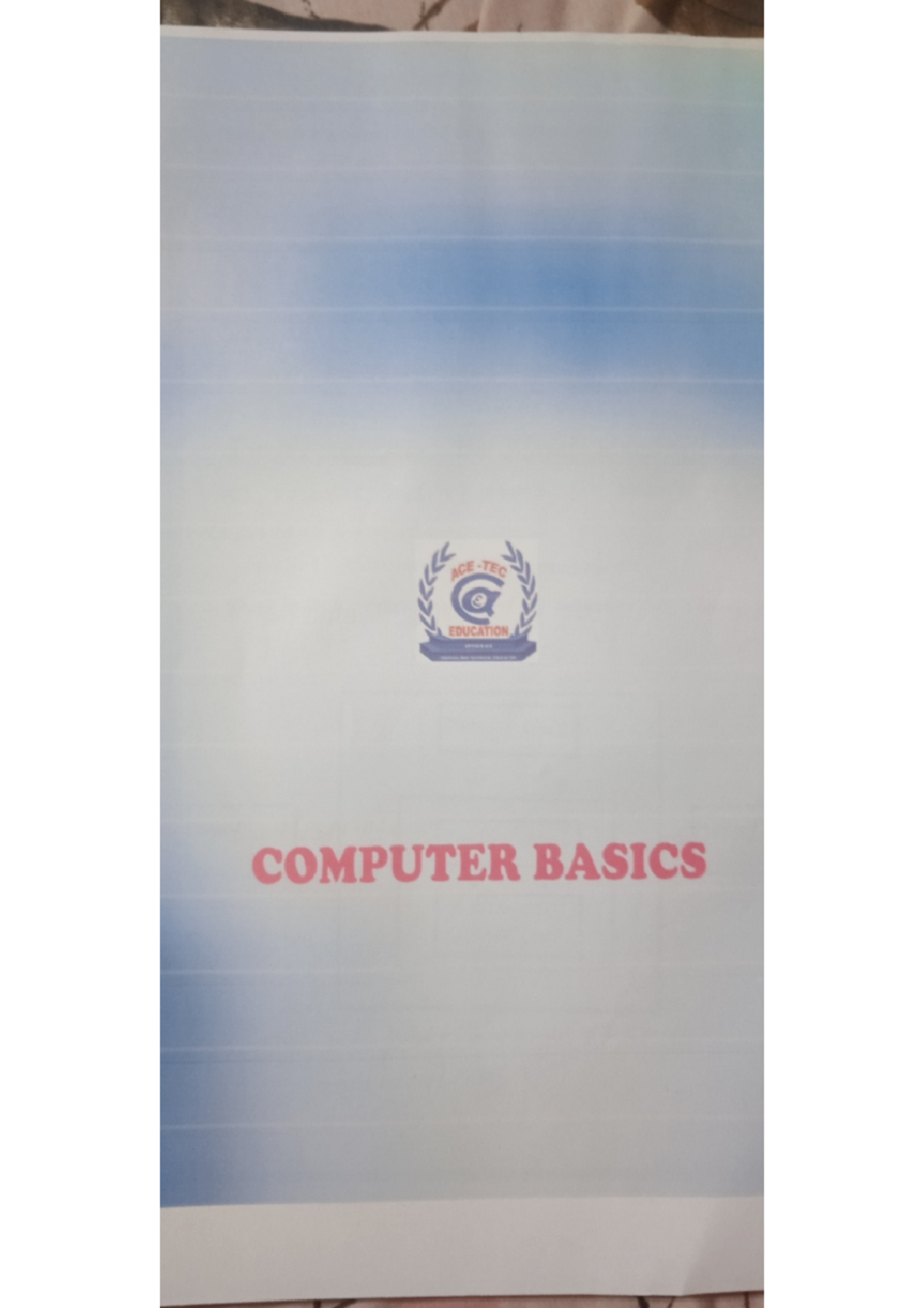 Computer basic note - Very interest course. - EDUCATION COMPUTER BASICS ...