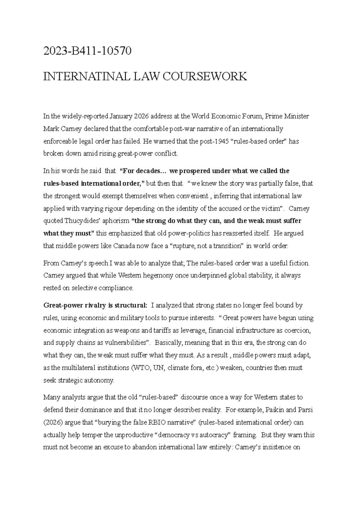 Great Power Rivalry and International Law: Analyzing Current Trends ...