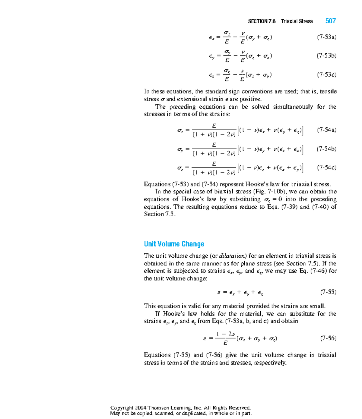 Mechanics of Materials - Triaxial Stress & Strain Analysis (35) - Studocu