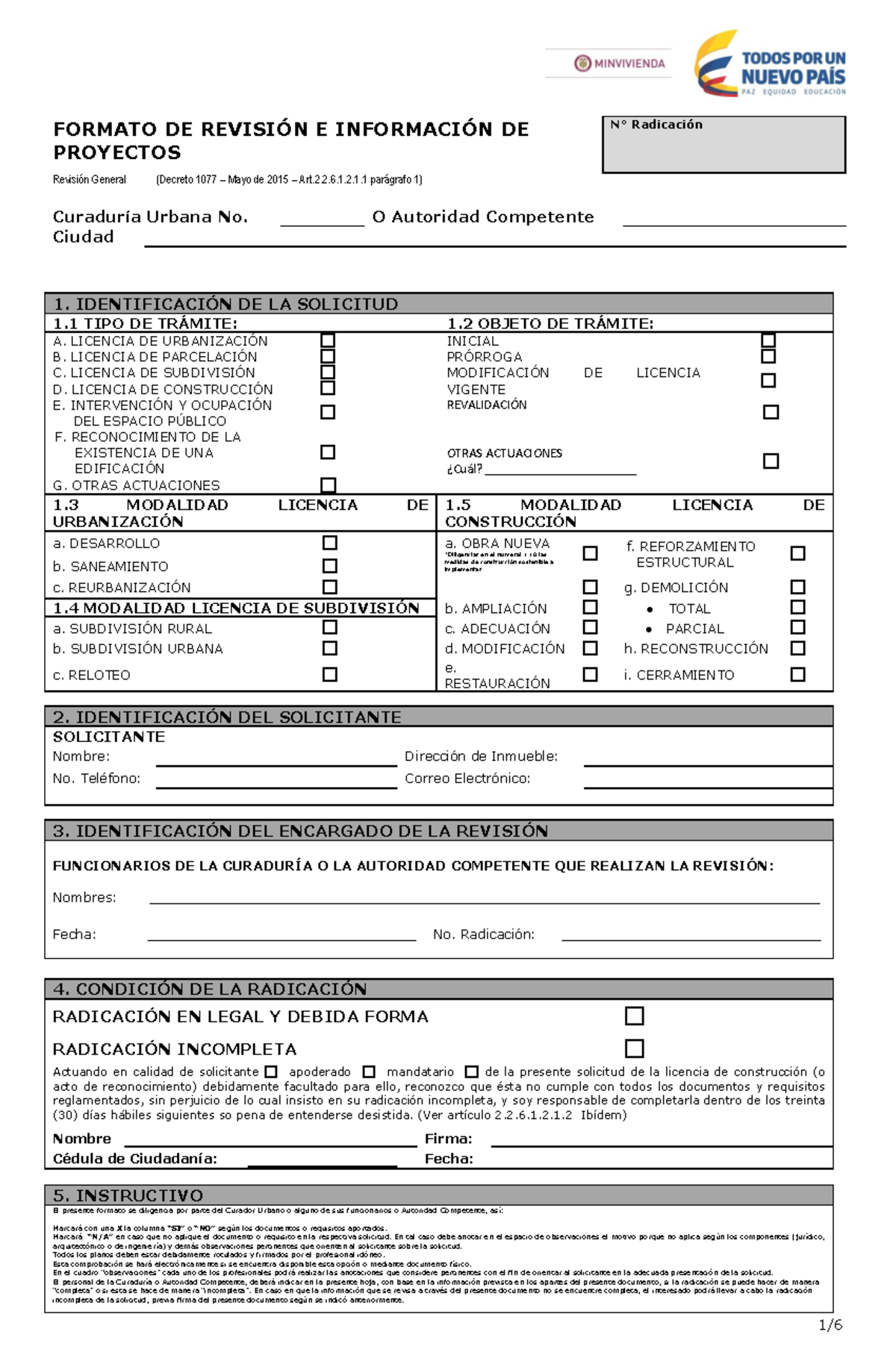 Formato-de-revision - 111111 - FORMATO DE REVISI”N E INFORMACI”N DE ...