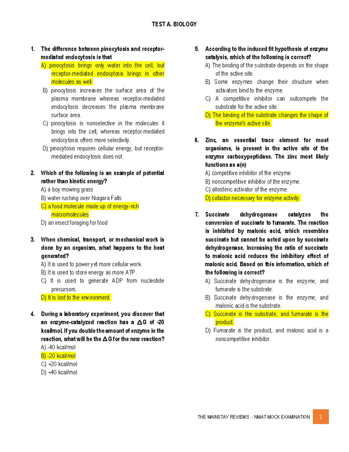 NMAT Mock 1: Inductive Reasoning Simulations and Patterns - Studocu