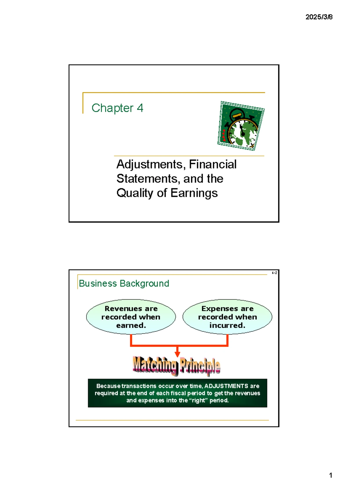 财务会计- FA 课程讲解盈余质量与会计信息用户分析- Studocu