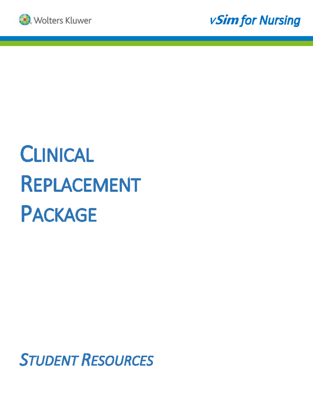 Clinical Replacement Packet for Jared Griffin (vSim) - Studocu