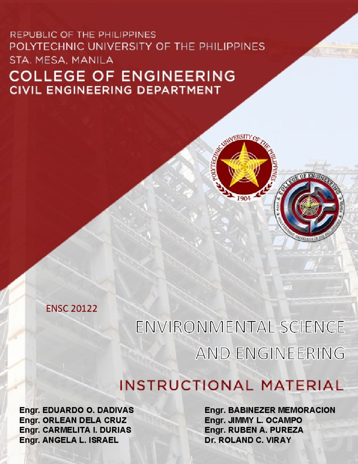 ENSC-2012 Environmental Engineering Course Overview and Modules - Studocu