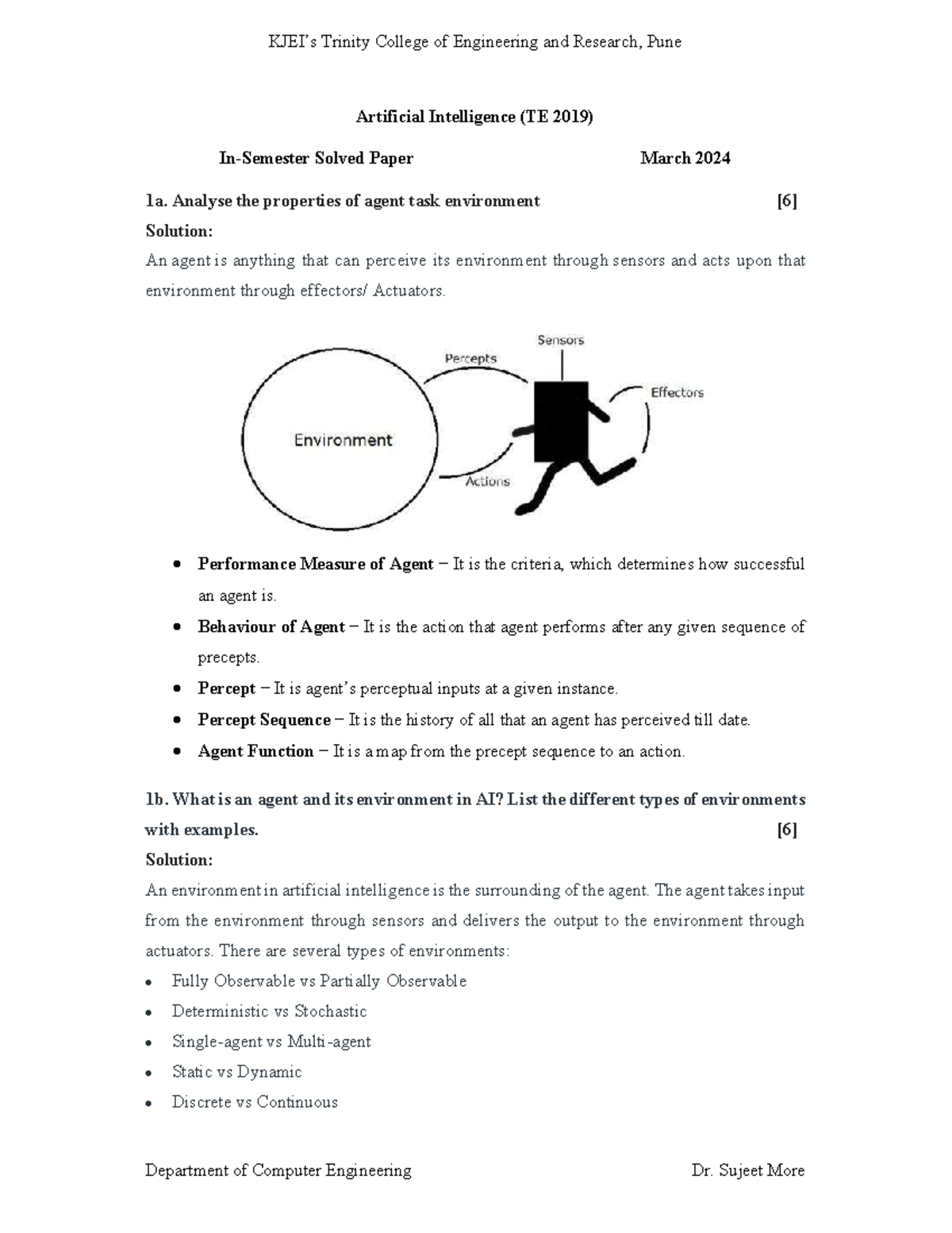 In-Sem QP Solved (TE 2019) - AI Concepts and Applications - Studocu