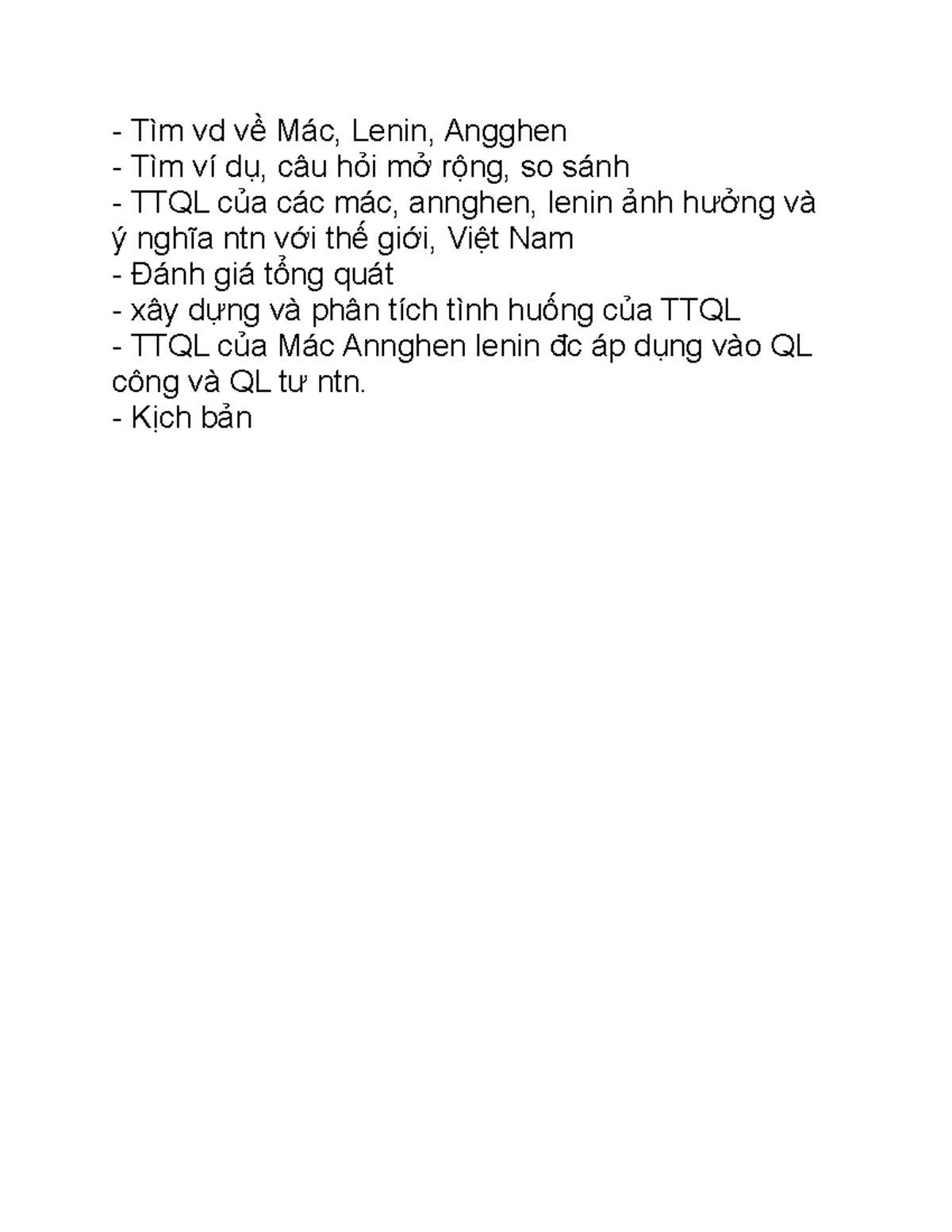 Tìm vd về Mác - Bổ sung đề cương - Triết học Mác Lênin - Tìm vd về Mác ...