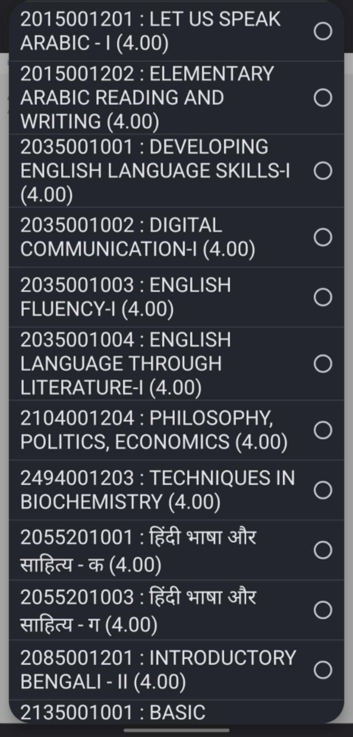 Updated GE Subject Codes for Semester 2 (2023) - Studocu
