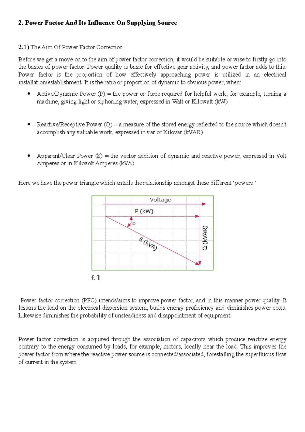 EP Assignment Final: Understanding Power Factor & Its Quality Impact ...