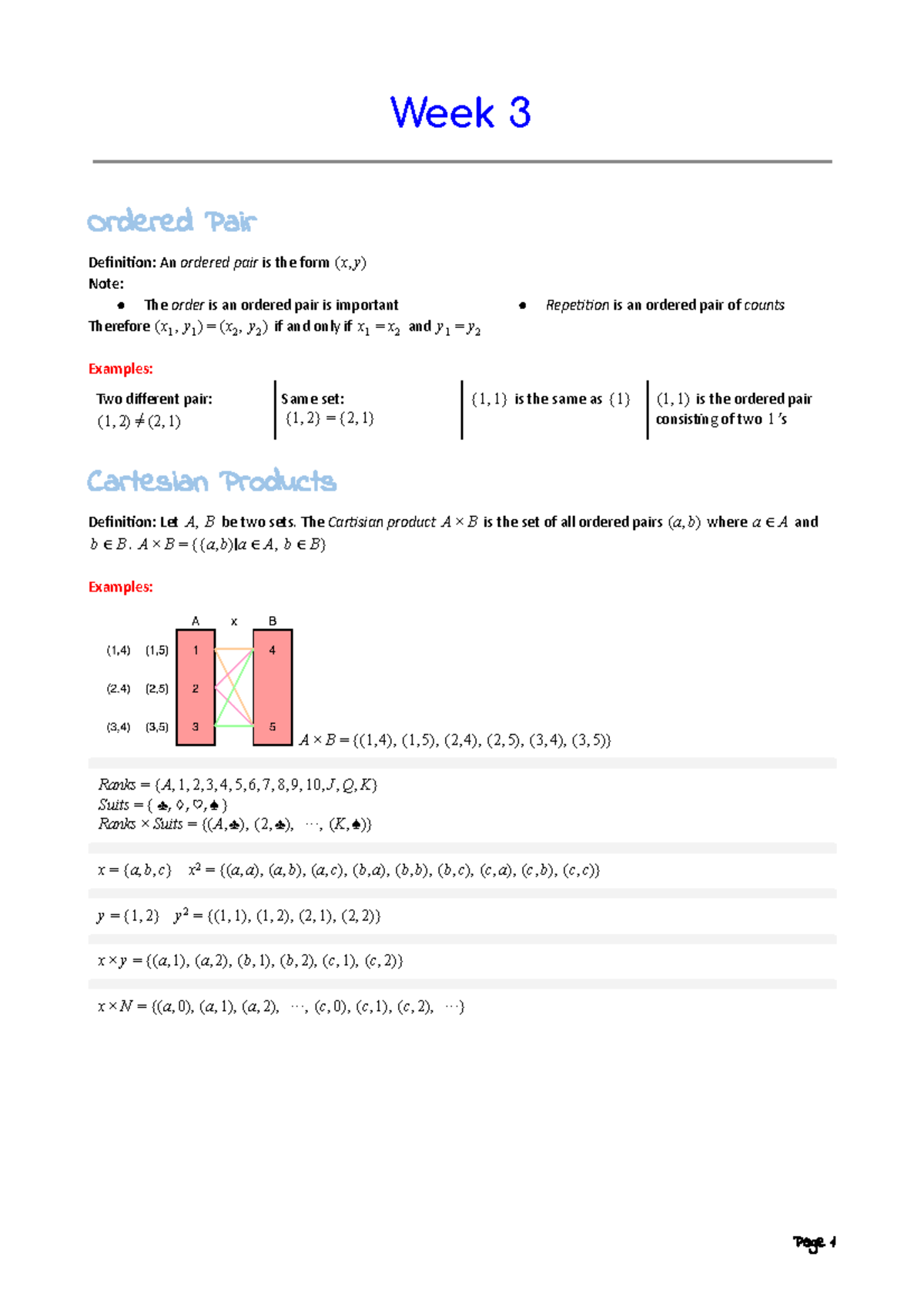 Week 3 - Algebra and Discrete Maths - Warning: TT: undefined function ...