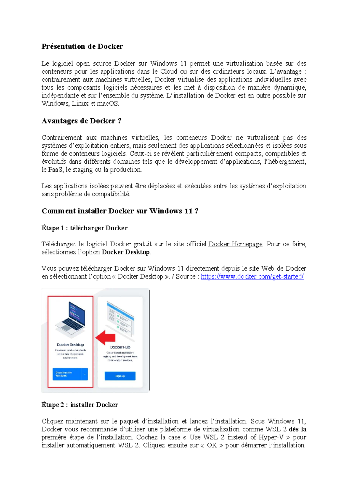 Atelier Docker : Guide d'Installation et d'Utilisation sur Windows 11 ...