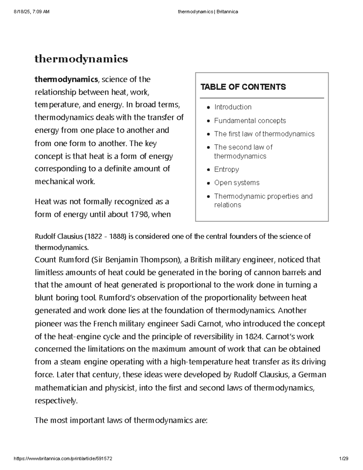 Thermodynamics Overview: Key Concepts and Laws (Course Code: 7:09 AM ...