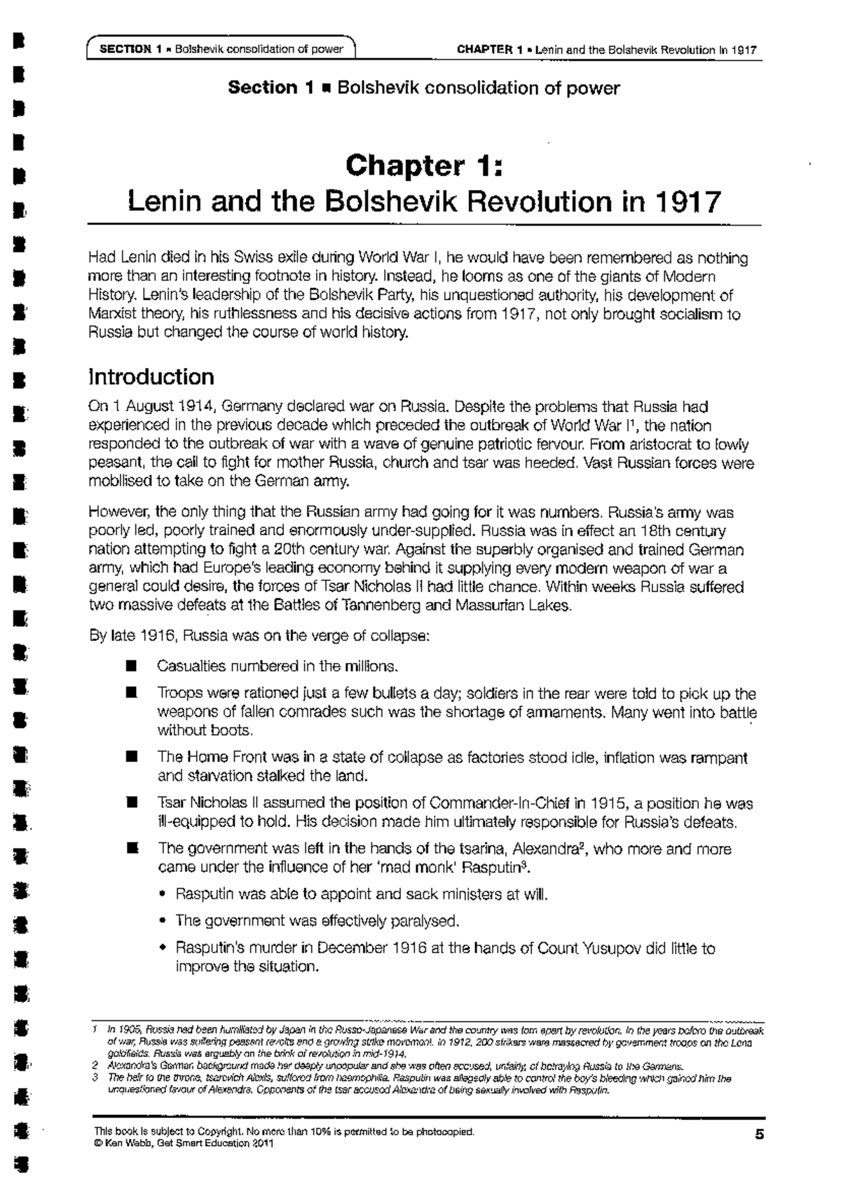 Bolshevik Revolution: Chapter 1 - Lenin's Rise to Power in 1917 - Studocu
