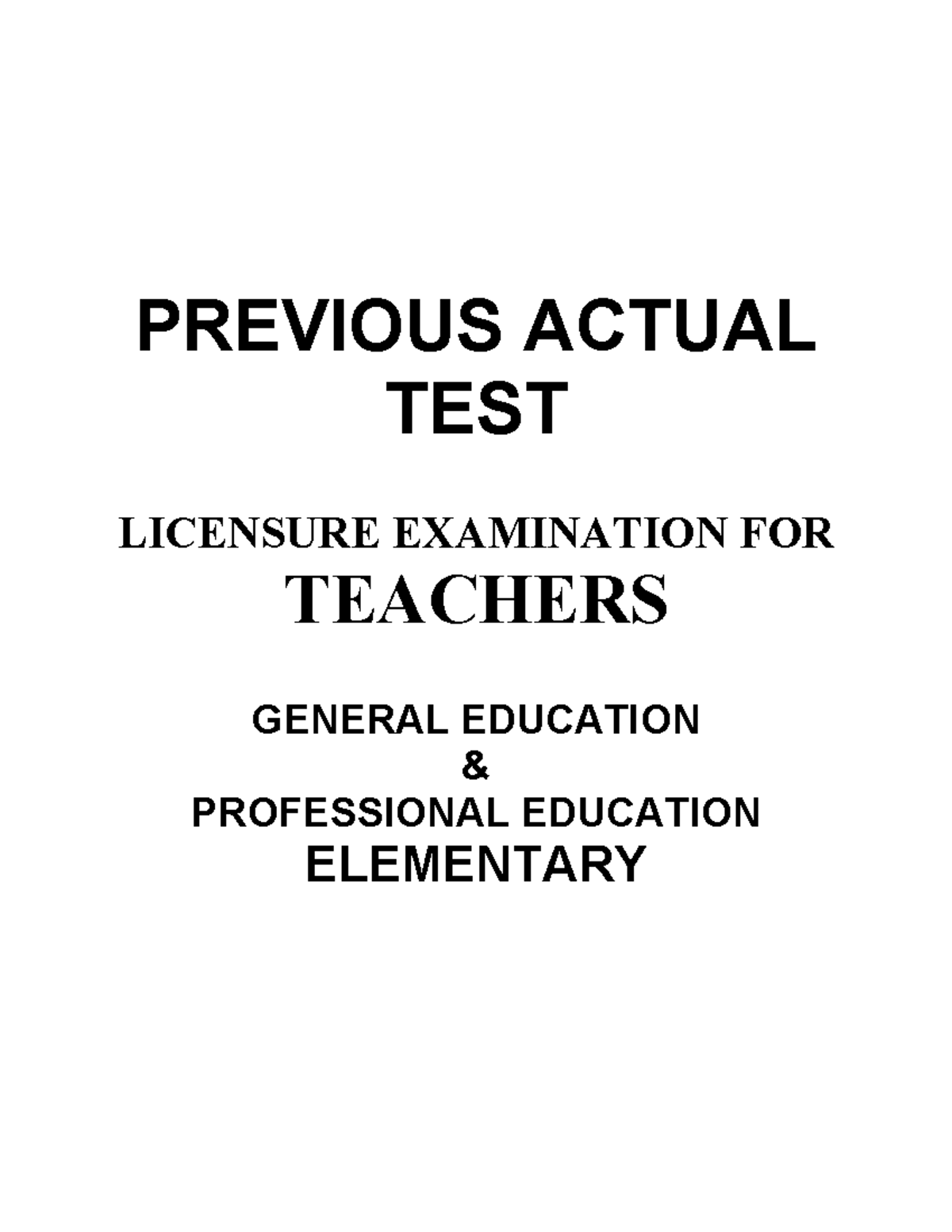 LET-Previous-Actual-1500-Gen-Ed-Prof-Ed-Questions-2015-2018 - Studocu
