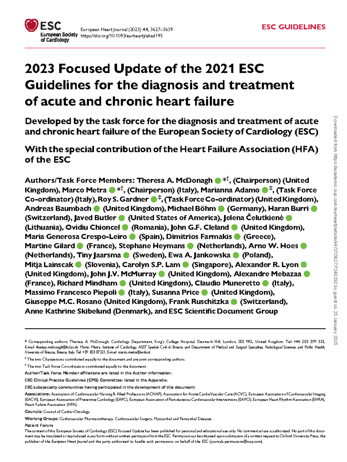 Ehad195 - 2023 Focused Update on Acute & Chronic Heart Failure ...