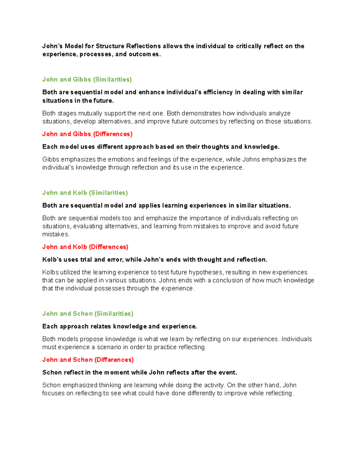 Script - essay - John’s Model for Structure Reflections allows the ...