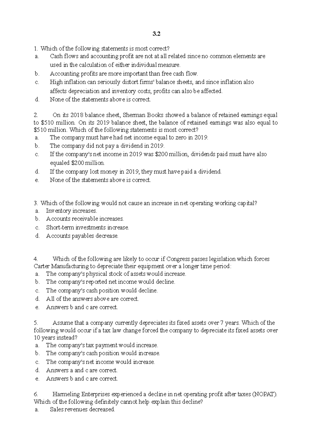 Final Exam Review: QTTC - Key Financial Concepts and Analysis - Studocu