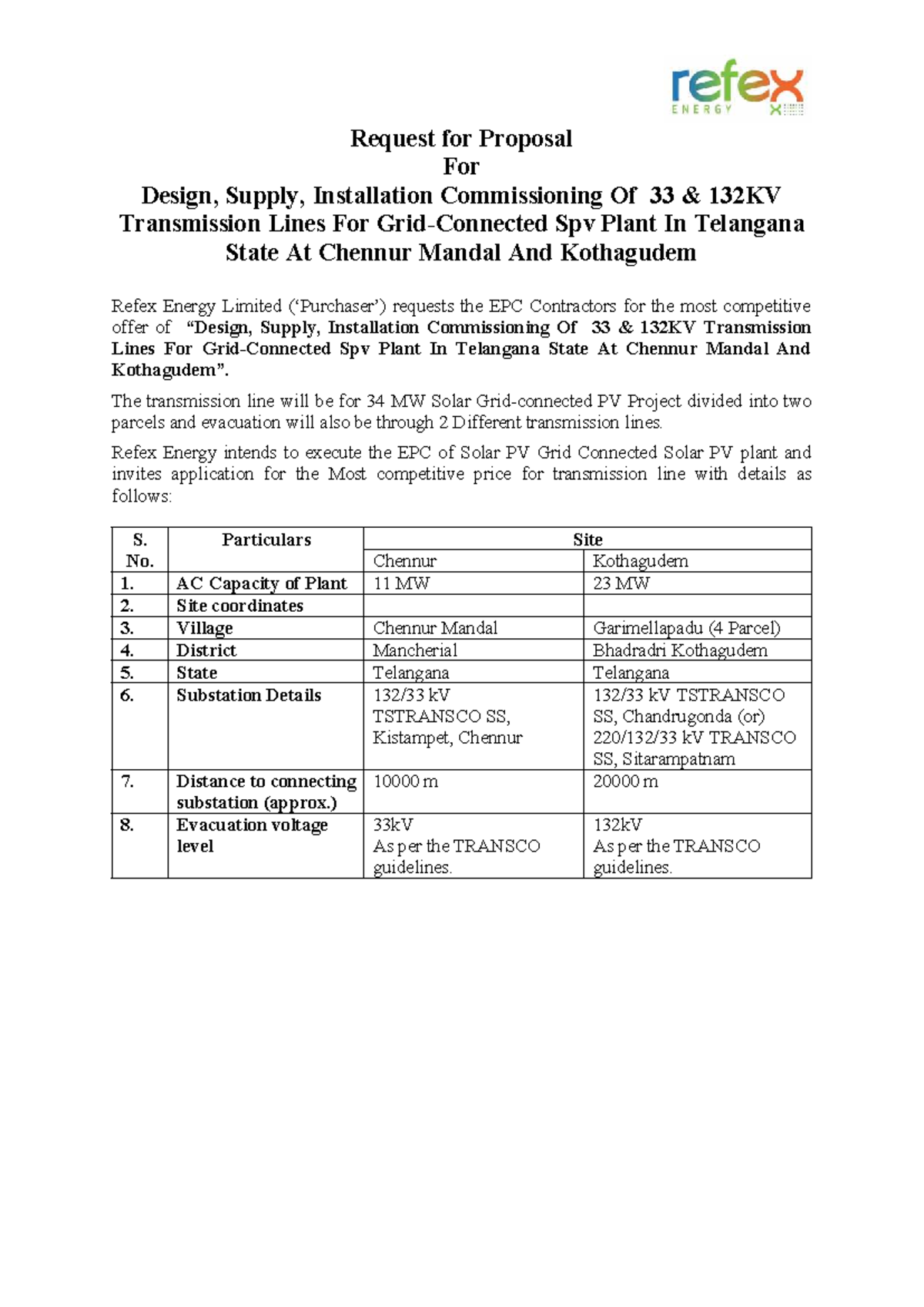 Request-for-proposal-transmission-line compress - Request for Proposal ...