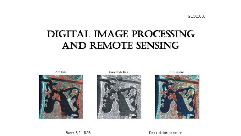 GEOL3050 Lecture Notes: Smoothing Noisy Data in Image Processing - Studocu