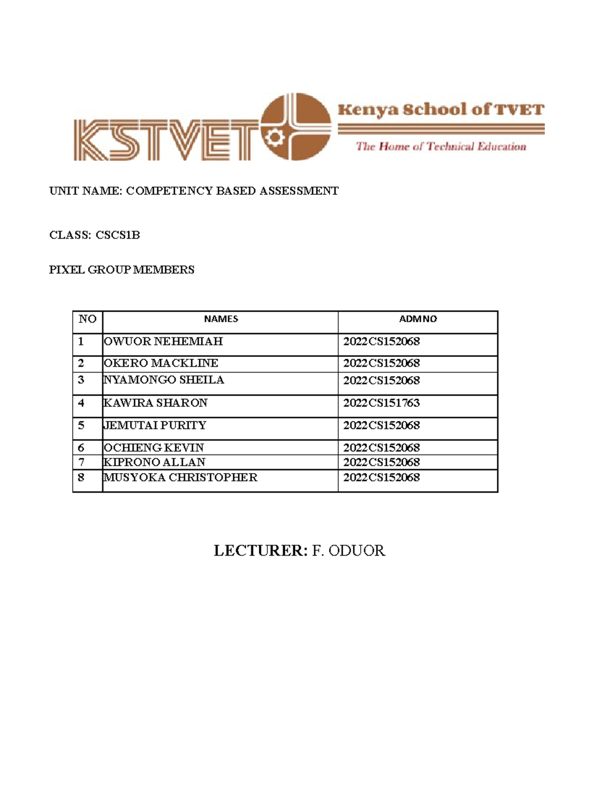 CSCS1B Competency-Based Assessment Overview and Key Concepts - Studocu