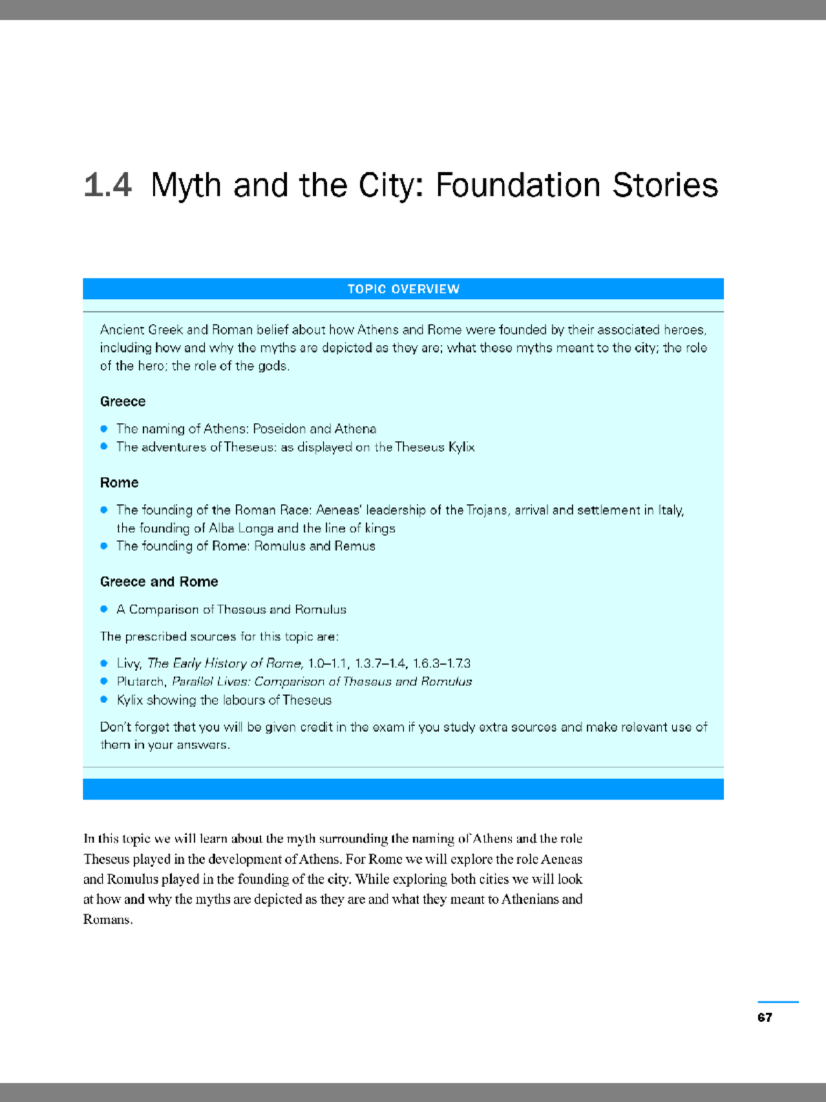 4. Foundation Myths of Athens and Rome: A Comparative Study - Studocu