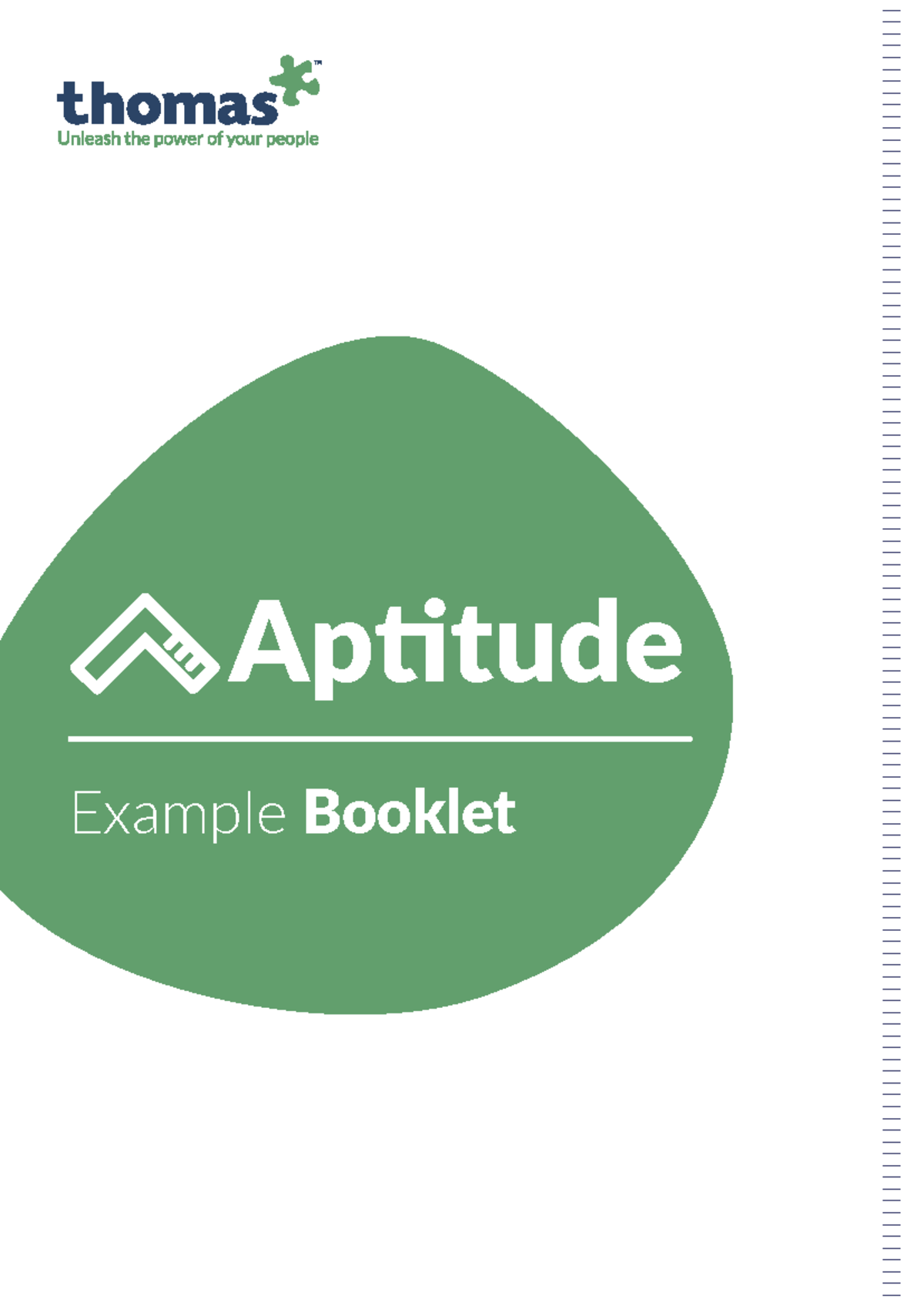 Aptitude Example Booklet 2021: Tasks & Instructions - Studocu