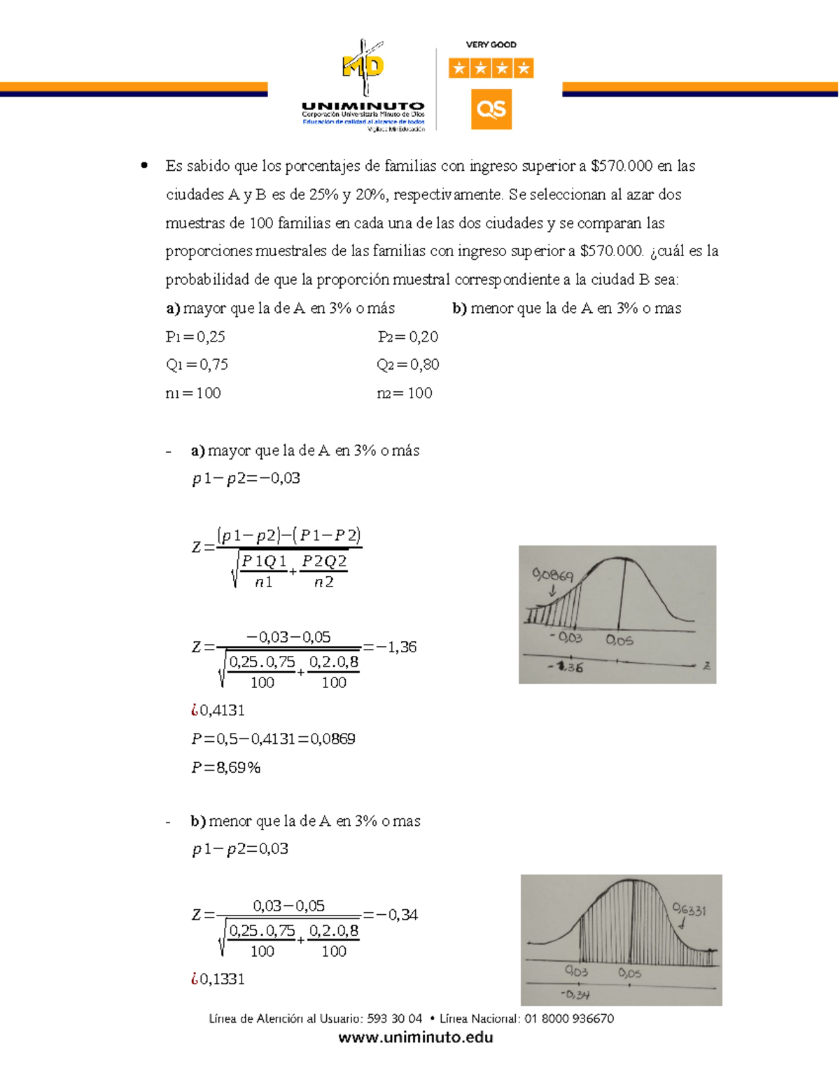 Uni1 - Análisis de Proporciones y Probabilidades en SDEF FEFR - Studocu