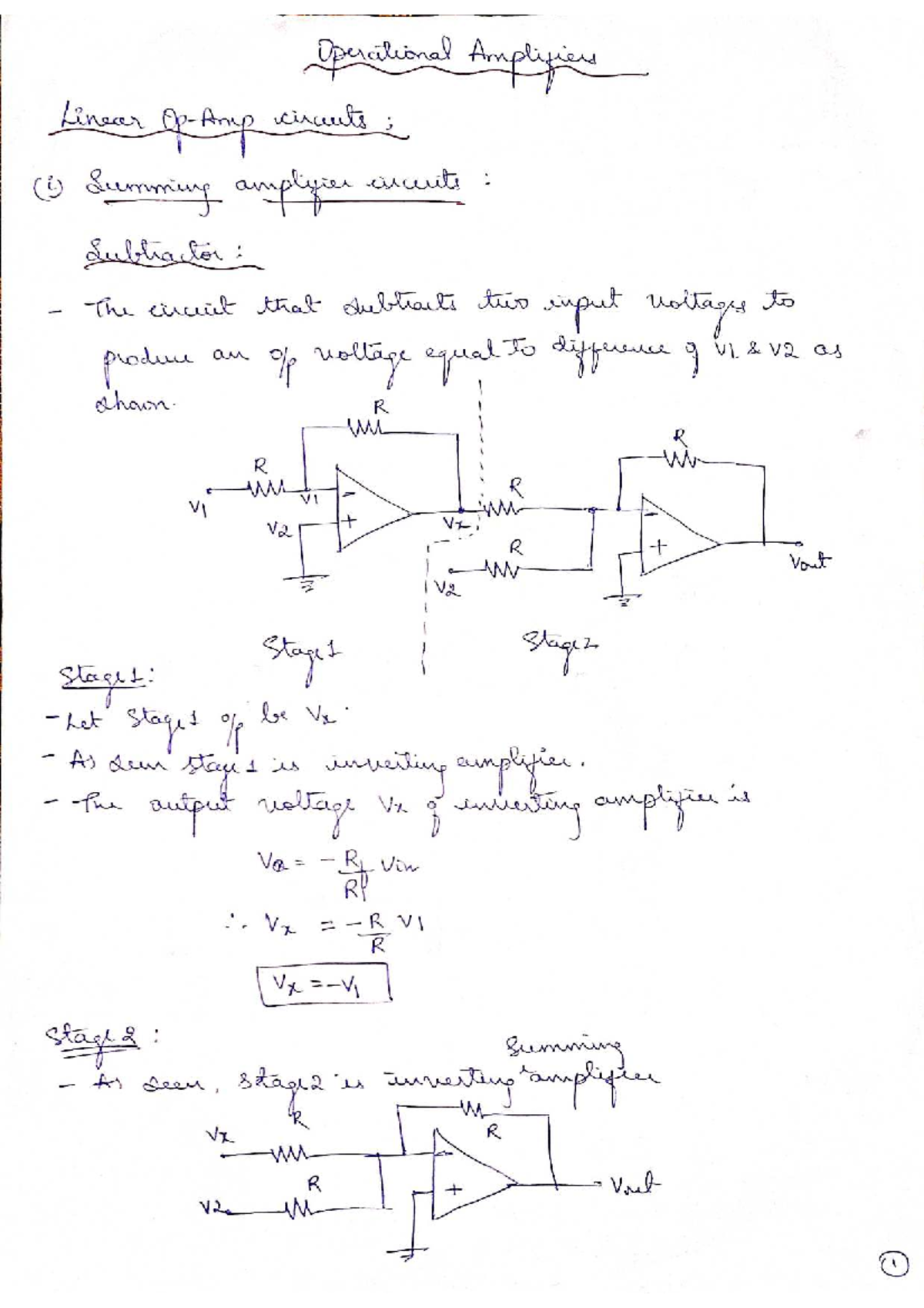 EPC Module 3 - Operational Amplifiers and Comparators Notes - Studocu