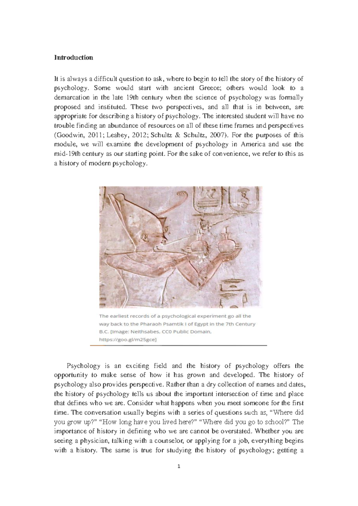 Unit 1: The Evolution of Modern Psychology in America - Studocu