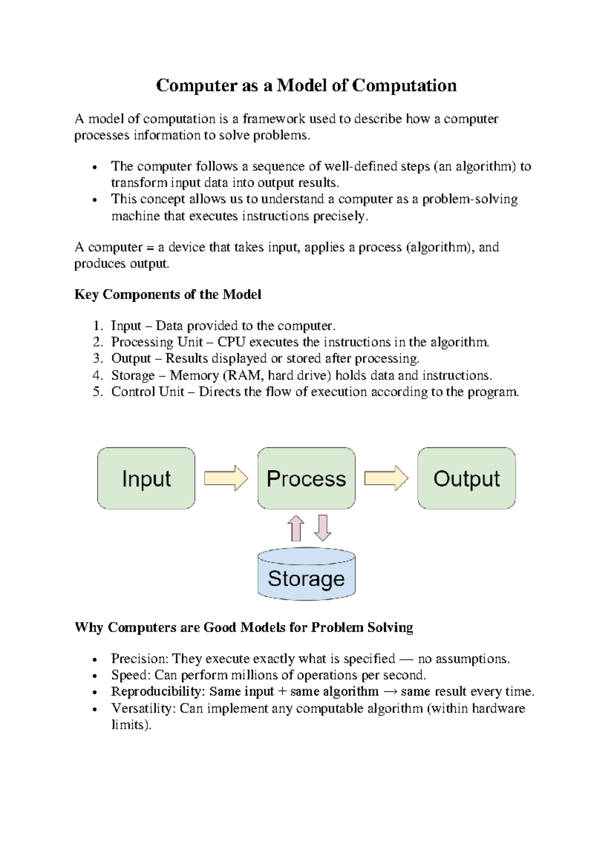 Chapter 2 Notes M1-1: Algorithmic Thinking with Python - Studocu