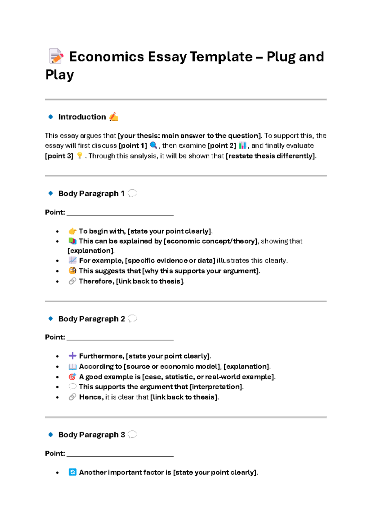 Economics Essay Template: Analyzing Consumer Ethics and Market ...